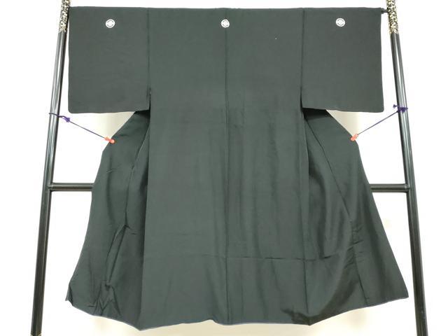 平和屋着物●男性　黒紋付　正絹　逸品　DABF1621ud｜平和屋 19,240円