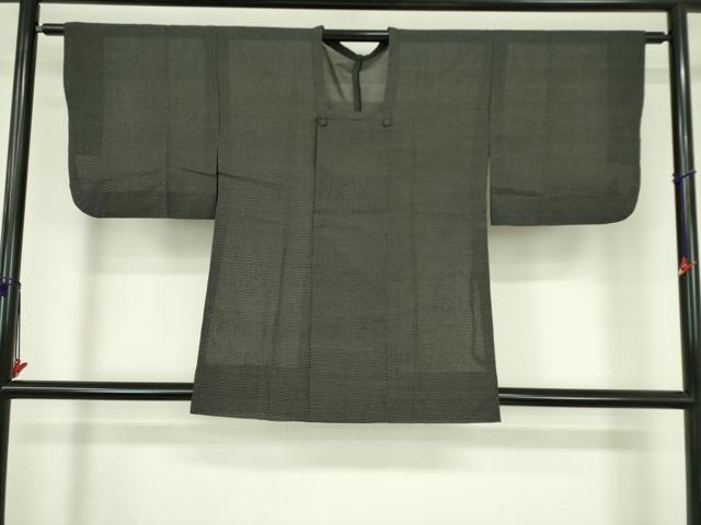 平和屋着物▽本塩沢 道行コート スリーシーズン 春夏秋 塵除け 十字絣 立波文 正絹 逸品 DABF3593op|平和屋