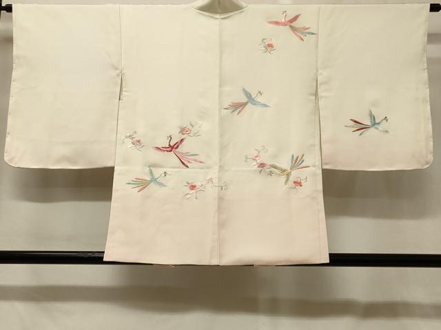 平和屋着物＃羽織　総刺繍　花鳥文　暈し染め　金銀糸　正絹　逸品　CABG8196in｜平和屋