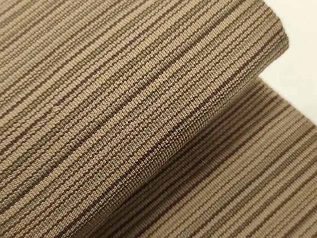 平和屋着物●男性 爪掻き本綴れ 角帯 横段文 正絹 逸品 CABF0304ak|平和屋
