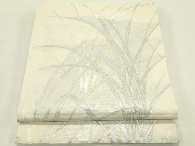平和屋着物＊夏物　六通柄袋帯　流水草木文　正絹　逸品　CABJ1776rv｜平和屋 11,232円