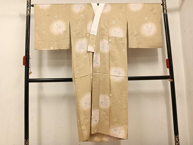 平和屋着物●長襦袢　無双仕立て　唐草地紋　蛍暈し　やまと誂製　正絹　逸品　AABJ2959ph｜平和屋