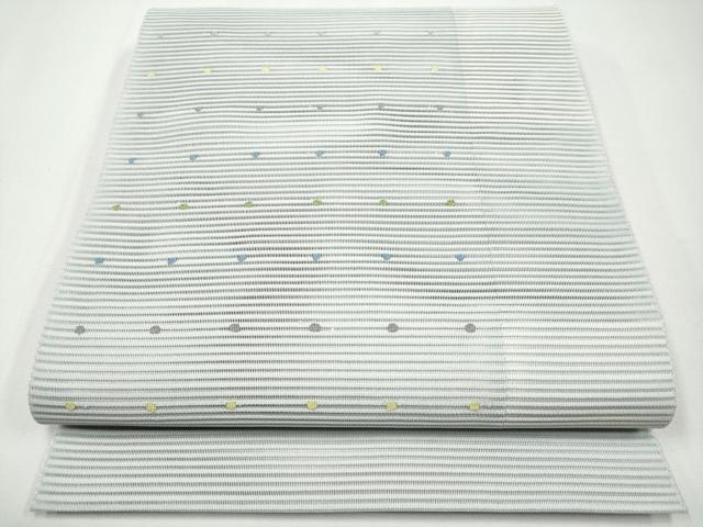 平和屋着物＊夏物　八寸名古屋帯　絽綴れ　抽象文　正絹　逸品　CABJ5865tx｜平和屋