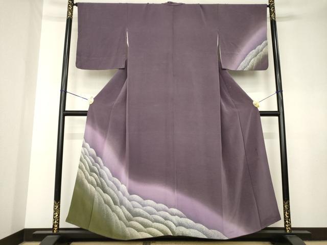 平和屋着物●訪問着　作家物　立波文　暈し染め　正絹　逸品　AABK7477ck｜平和屋