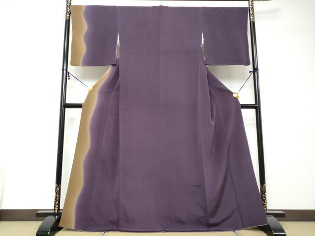 平和屋着物●訪問着　霞文　暈し染め　鬼しぼ縮緬　正絹　逸品　DABI2420ud｜平和屋