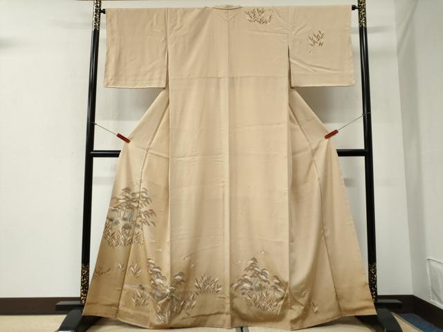 平和屋着物●訪問着　飛鳥花松文　正絹　逸品　未使用　CABI2485yc｜平和屋