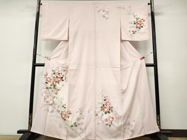 平和屋着物●訪問着　友禅　枝花文　暈し染め　正絹　逸品　CABI9707ut｜平和屋