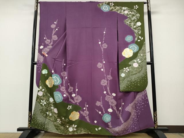 平和屋着物●豪華振袖　絞り　刺繍　舞花文　金彩　正絹　逸品　CABJ6447ut｜平和屋