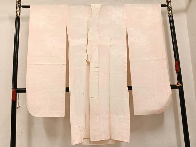 平和屋着物●振袖用長襦袢　無双仕立て　草花地紋　暈し染め　正絹　逸品　AABJ9349ph｜平和屋