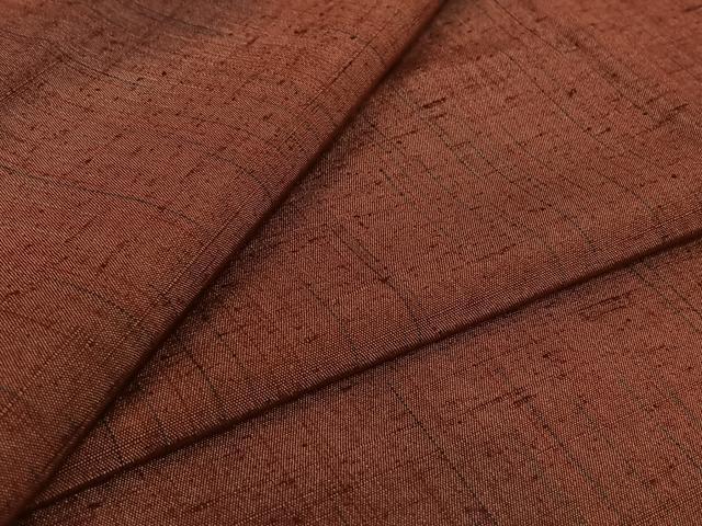 平和屋着物▽上質な紬　単衣　霞文　正絹　逸品　AABJ3469jh｜平和屋