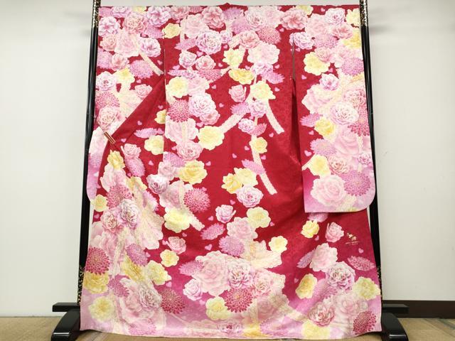 平和屋着物●松田聖子　SEIKOMATSUDA　振袖　刺繍　ハート　レース　舞花文　暈し染め　金彩　正絹　逸品　CABH9743ut｜平和屋