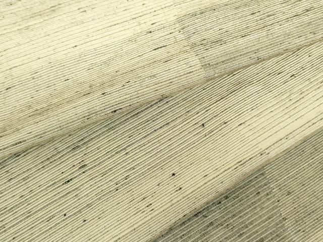 平和屋着物▽上質な紬　単衣　横段文　正絹　逸品　DABF3800op｜平和屋