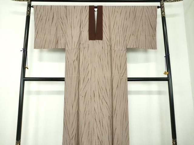 平和屋着物●男性 長襦袢 袷 竜巻絞り 正絹 逸品 未使用 DABF7770ps|平和屋