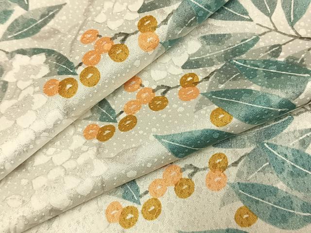 平和屋着物●上質な小紋　南天文　正絹　逸品　AABI9325fy｜平和屋 19,500円
