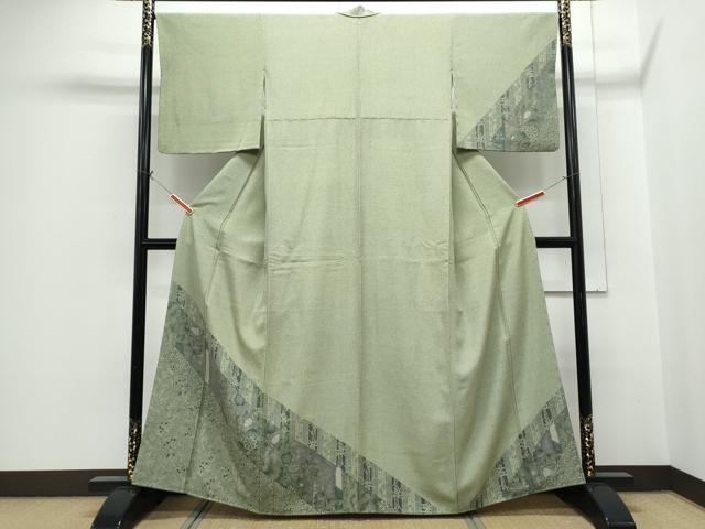 平和屋着物●訪問着　吉祥草花文　正絹　逸品　CABH3822th｜平和屋