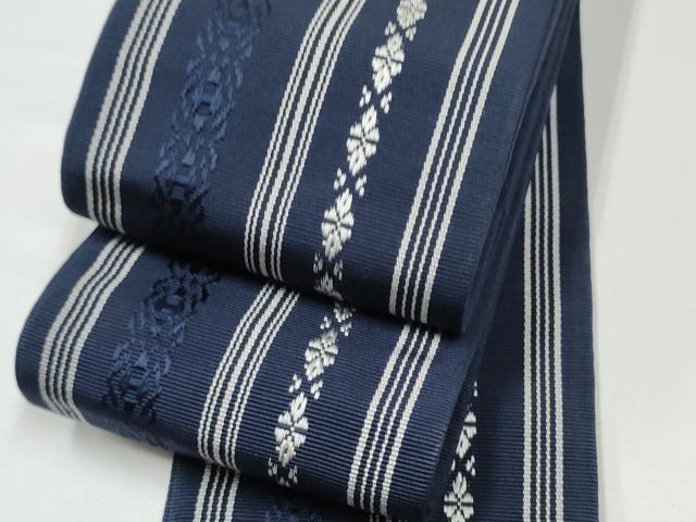 平和屋着物●男性　本場筑前博多織　角帯　献上　正絹　逸品　CABG9093hy｜平和屋