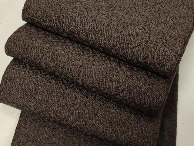 平和屋着物●男性　角帯　黒橡色　正絹　逸品　未使用　CABG9537dy｜平和屋