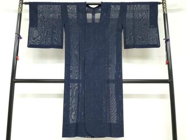 平和屋着物▽道行コート スリーシーズン 春夏秋 塵除け 変わり格子文 正絹 逸品 DABF1866ud|平和屋