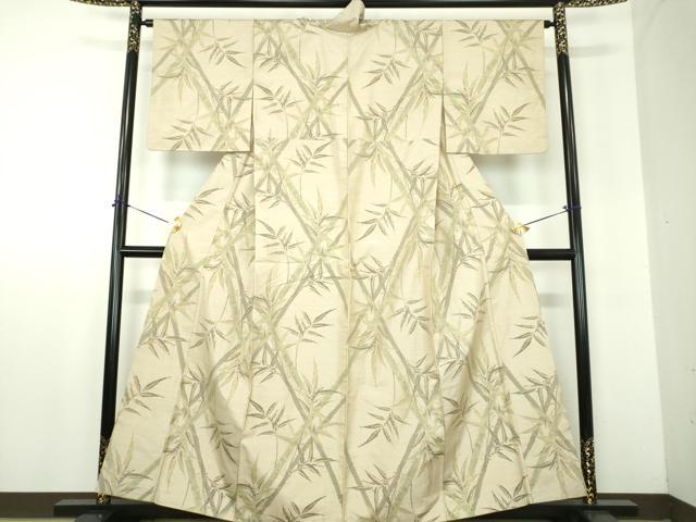 平和屋着物●本場大島紬　7マルキ　総絣　笹竹文　正絹　逸品　DABF7908ps｜平和屋