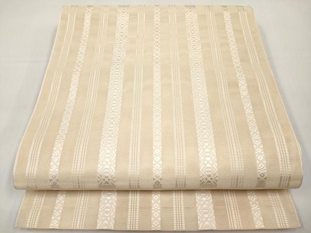 平和屋着物＊夏物　本場筑前博多織　八寸名古屋帯　紗献上　正絹　逸品　CABJ5958tx｜平和屋