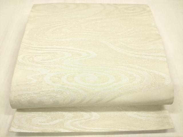 平和屋着物＊夏物 六通柄袋帯 流水文 銀糸 正絹 逸品 DABC8945cm｜平和屋