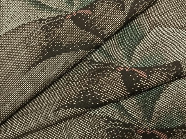 平和屋着物●本場大島紬　カタス9マルキ　舞蝶文　正絹　逸品　AABI9423fy｜平和屋