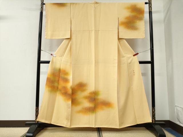 平和屋着物●箔工芸作家　河村喜之助　訪問着　霞文　暈し染め　正絹　逸品　未使用　CABG0616yc｜平和屋
