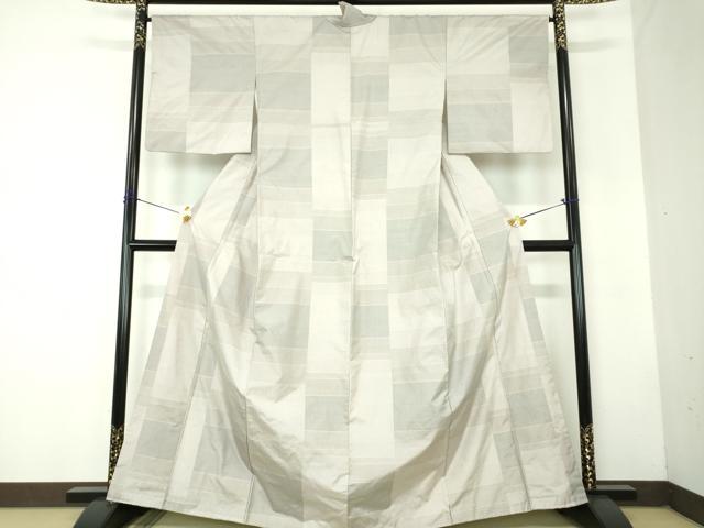 平和屋着物●本場大島紬 白大島 9マルキ 横段文 正絹 逸品 DABF7821ps|平和屋