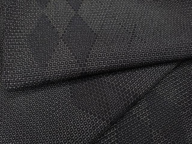 平和屋着物●本塩沢 110亀甲 菱間道 やまと誂製 正絹 逸品 CABH9710ut|平和屋