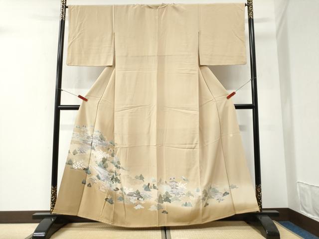 平和屋着物●豪華色留袖 友禅 作家物 風景文 暈し染め 正絹 逸品 CABG1047yc|平和屋