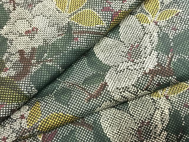 平和屋着物●本場染大島紬　枝花文　正絹　逸品　AABK7569fy｜平和屋