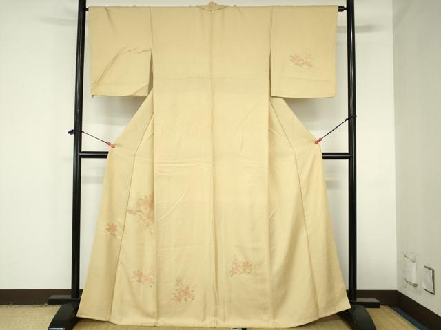 平和屋着物●中国三大刺繍　スワトウ刺繍　汕頭刺繍　総刺繍　訪問着　草花　正絹　逸品　DABH0863op｜平和屋