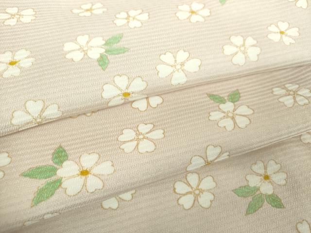 平和屋着物●上質な小紋　舞桜　正絹　逸品　DABG8254ps｜平和屋