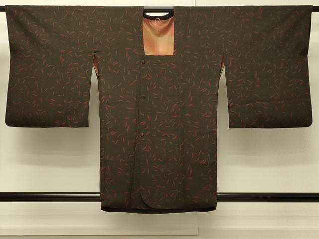平和屋着物∞道行コート 枝葉文 正絹 逸品 CABH7146in|平和屋
