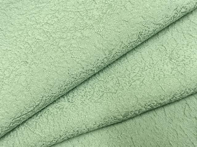 平和屋着物●上質な色無地　散らし地紋　裏葉柳色　正絹　逸品　AABJ4191fy｜平和屋