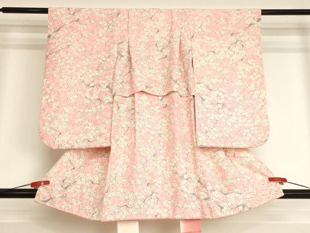 平和屋着物[]七五三　女の子　３歳　祝着　三つ身　枝梅文　逸品　AABJ5274ja｜平和屋