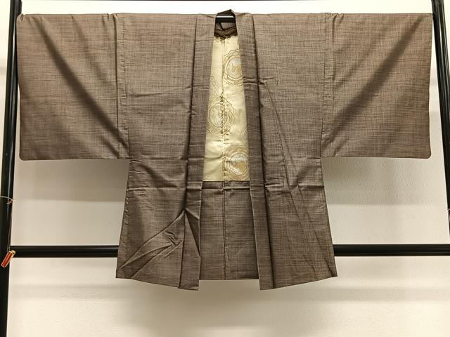 平和屋着物∞男性 羽織 本場大島紬 9マルキ 正絹 逸品 CABG3901ua|平和屋