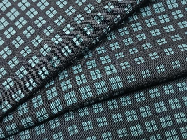 平和屋着物●上質な小紋　市松文様　正絹　逸品　AABI9264fy｜平和屋