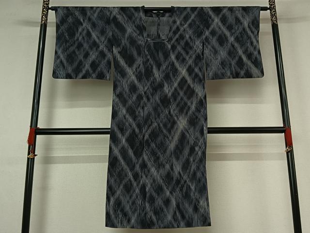平和屋着物▽道行コート　ロング丈　スリーシーズン　春夏秋　塵除け　霞文　正絹　逸品　AABJ0222jh｜平和屋