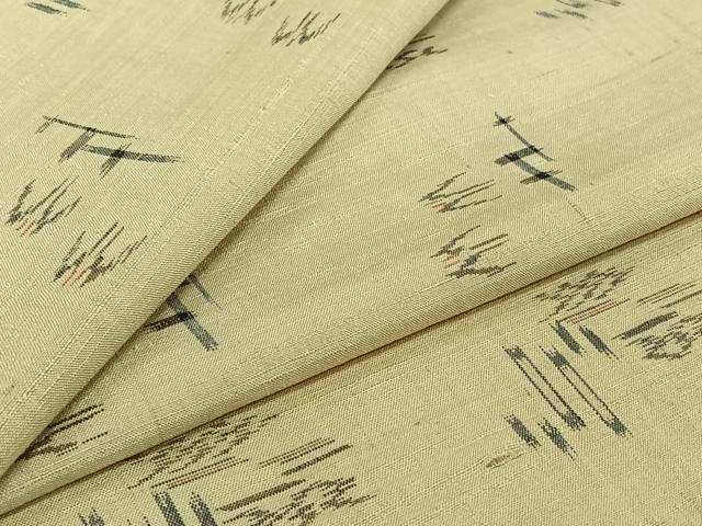 平和屋着物▽上質な紬 単衣 琉球絣 正絹 逸品 AABJ0260jh|平和屋