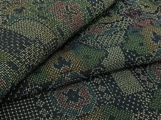 平和屋着物▽本塩沢 単衣 幾何学文様 正絹 逸品 AABJ0268jh|平和屋