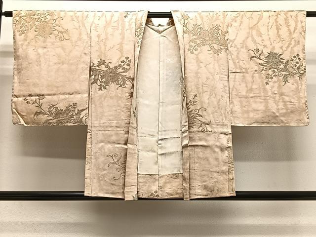 平和屋着物＃羽織　寿光織　洋花唐草文　金銀糸　正絹　逸品　CABG3997ua｜平和屋