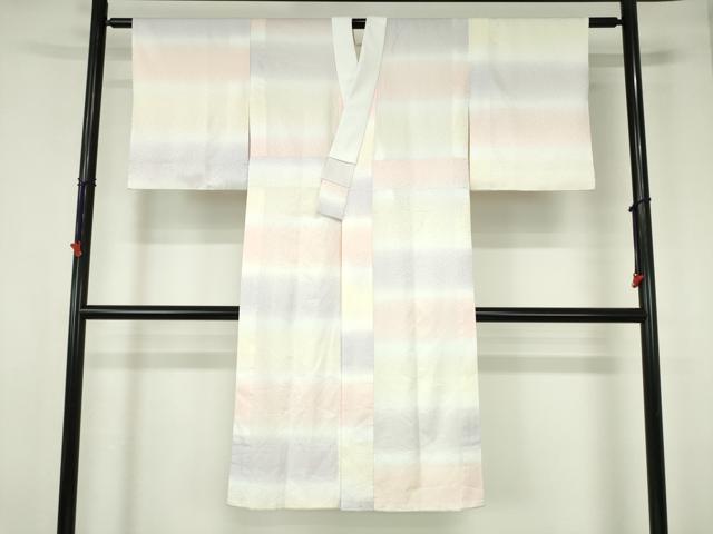 平和屋着物●長襦袢　無双仕立て　舞桜地紋　暈し染め　洗える着物　DABH0154op｜平和屋
