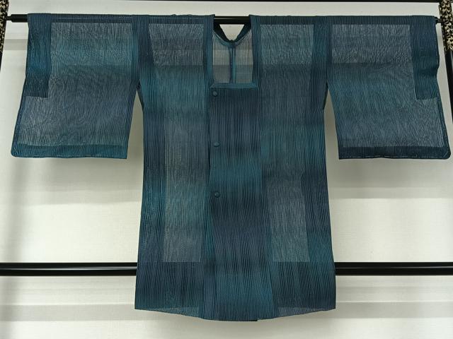 平和屋着物▽道行コート スリーシーズン 春夏秋 塵除け 霞文 暈し染め 正絹 逸品 AABJ1724jh|平和屋