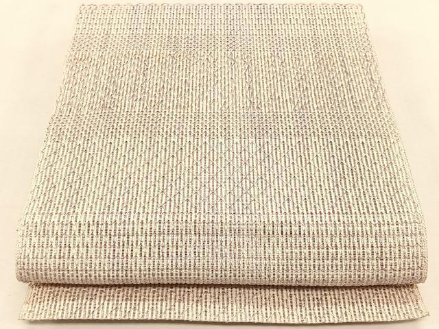 平和屋着物＊夏物　八寸名古屋帯　幾何学文様　正絹　逸品　CABJ4774fb｜平和屋
