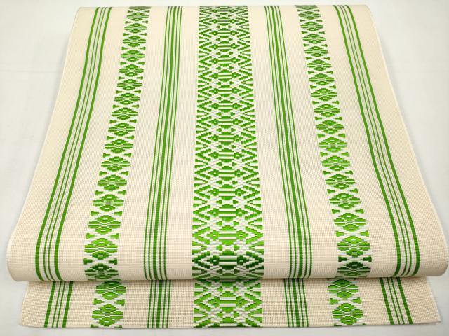平和屋着物*夏物 本場筑前博多織 八寸名古屋帯 紗献上 正絹 逸品 CABK1651tx|平和屋