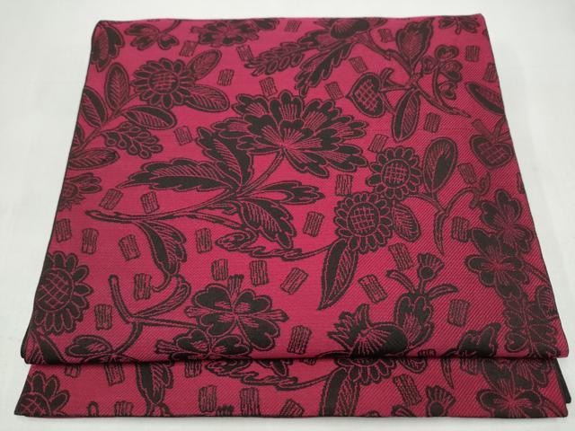 平和屋着物●両面　六通柄　本袋帯　枝花文　正絹　逸品　CABK5684hy｜平和屋 12,922円