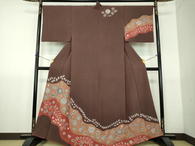 平和屋着物●訪問着　絞り　辻が花　正絹　逸品　DABH9710ps｜平和屋