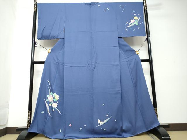平和屋着物●訪問着　すずや姫　刺繍　花蝶文　金彩　正絹　逸品　DABI2174ud｜平和屋