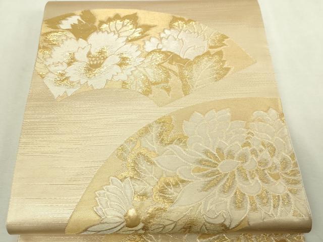 平和屋本店▼六通柄袋帯　地紙花文　純金二重箔　正絹　逸品　DABI1216sf｜平和屋 10,878円